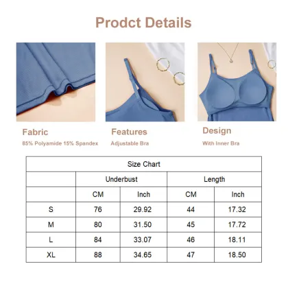 Custom Logo Private Label Soft Polyamide Camisoles for Women