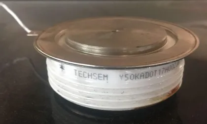 TechSem High-Power Thyristor Tubes: Specifications for Y30KADOT15A, Y45KPCOT18A, and Y50KADOT17H Models