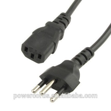 3 Prong Style Brazil AC Power Cord