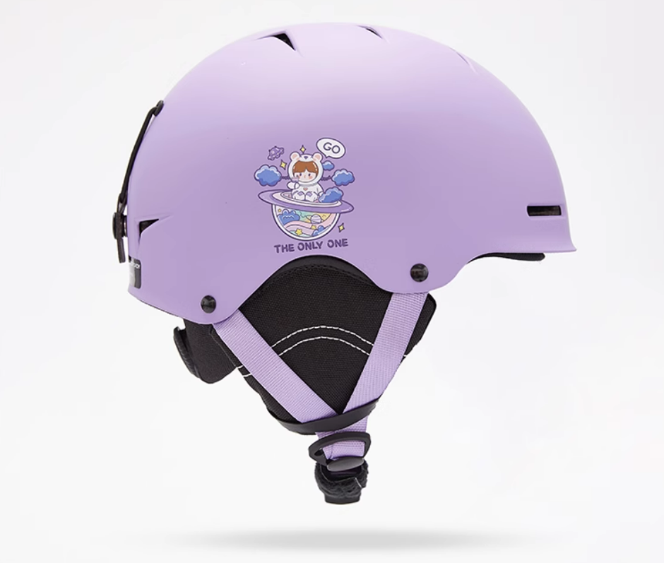 Children's Cartoon Ski Helmet Single and Double Board