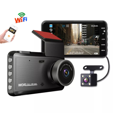 4 Inch WiFi GPS HD 1080P Dual Lens Car DVR Dash Cam