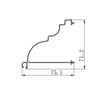 Molde de extrusión de la puerta del obturador de aluminio aislado