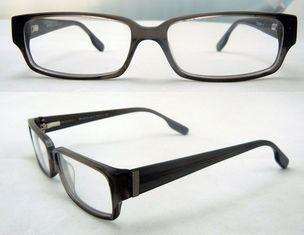 Cool Rectangular Mens Acetate Eyewear Frames, Black Optical