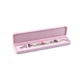 Rosa Samt-Schmuck-Paketbox