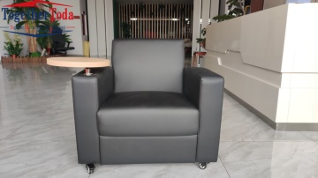 Thicken Sponge Arm Sofa with Removable Table