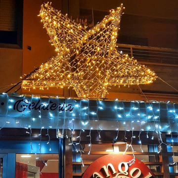 3D LED Christmas Star Motif Light Sculpture