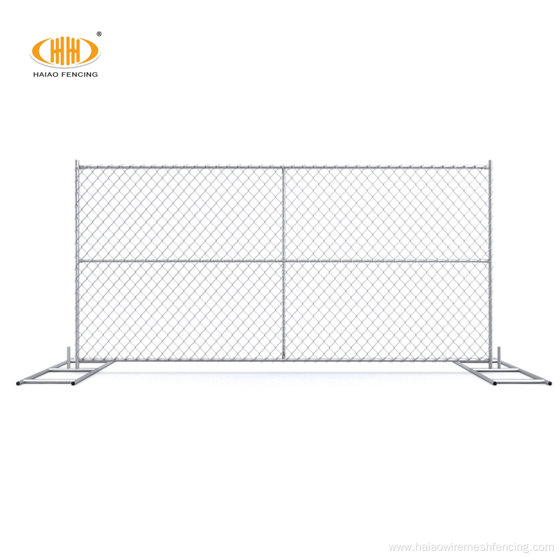 6' high x 10'long chain link temporary fence
