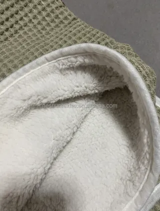 Premium 100% Cotton Waffle Sherpa Weighted Blankets for Winter