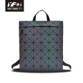 Benutzerdefinierte wasserdichte holographische luminöse geometrische Kinder -Rucksack Geometrische Rucksack -Waterfampfschüler Buchbeutel Custom