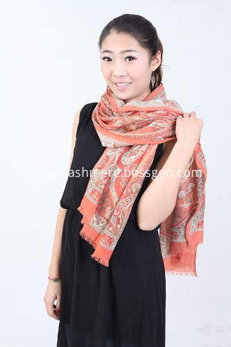 Orange Colour Lady Scarf