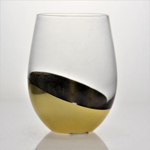 Gold Tumbler Glass stemless wine glass tumblers set with plating Manufactory