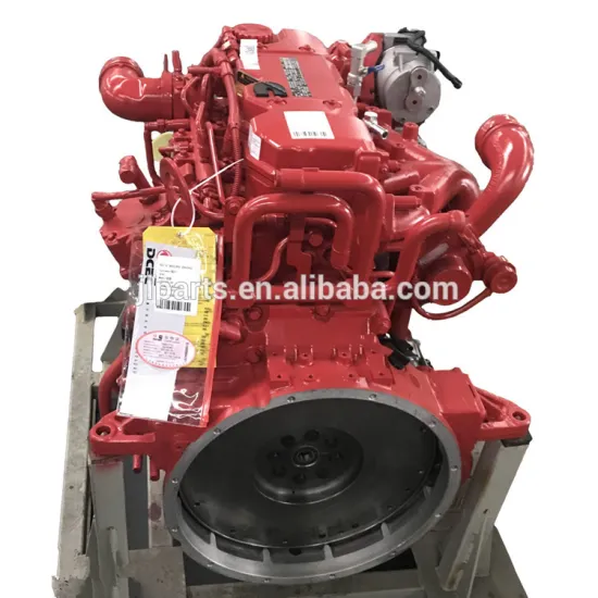 Original 4 cylinder water cooling 185hp 2500rpm diesel engine ISDe185 40 for truck