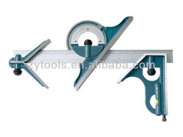 4 pcs set Combination Square with bevel protractors