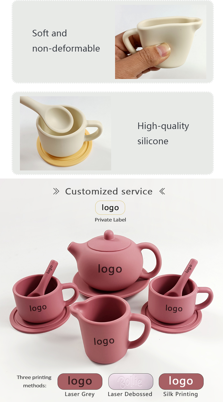 silicone tea set toys MFZ-G008B