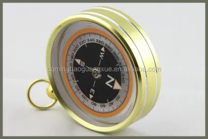 Minghao OEM Outdoor Silva Vintage Magnetic Gold Compass