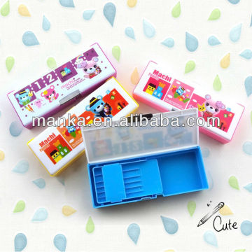 plastic magnetic color pencil box
