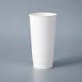 Copos de café de parede dupla com logotipo ecológico de 22 onças
