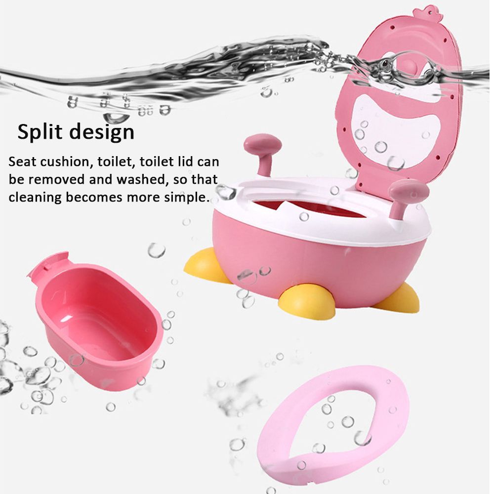 Baby Boy Children's Pot Cute Penguin Ajustable Height Baby Potty Training Seat Portable Toilet for Babies Girls Infantil