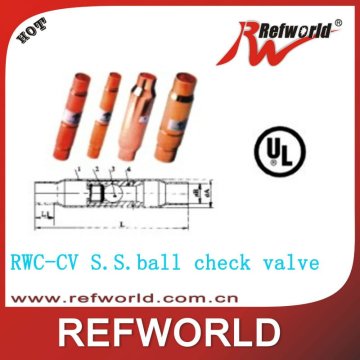 Refrigeration Stainless Steel Ball Check Valve