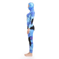 Seaskin Blue Camo Spearfishing Wetsuits untuk Wanita