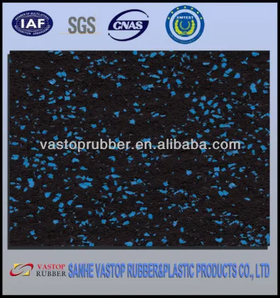 Colored EPDM rubber tiles