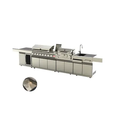 Metal Outdoor Kitchen New Hot BBQ Cabinet Grill for Home