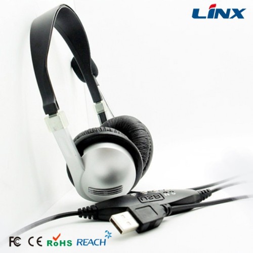 Call Center Headset Flexible Headphones with Mic