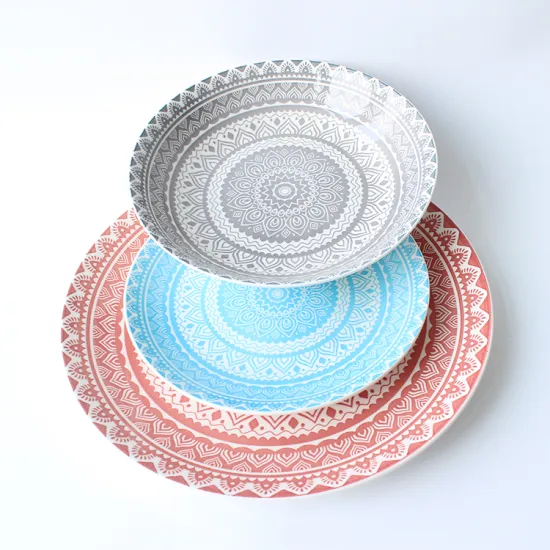 2022 Wholesale Popular Pad Printing Porcelain Dinnerware Set
