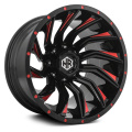 Black 4x4 rims off road truck wheels