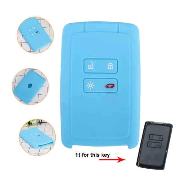 Renaut 4 Buttons Silicone Car Key Cover