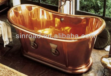 hammered copper bathtub