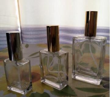 30ml 50ml 100ml clear rectangular perfume glass spray bottle beauty cosmetics glass jar