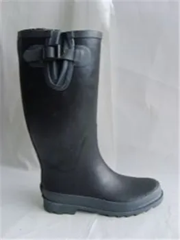 Black Lady Rain Rubber Boots