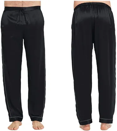 Men's Pajamas Pants Sets Silk 19 Momme Sleepwear