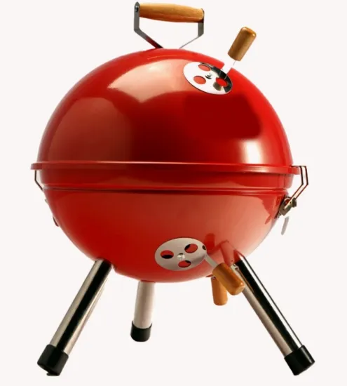 12-Inch Mini Portable Grill Smokeless Football Shape Charcoal Smoker Barbecue Grill