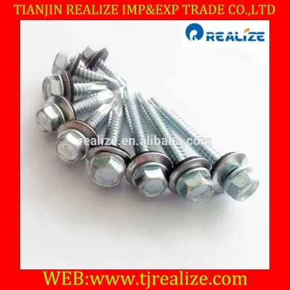 China factory Strong Hex Washer Self Drilling Screws
