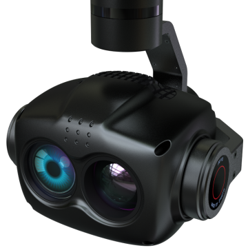Fortgeschrittene Doppelsensor -Thermalbildgebungs Mikrogimbal UAV mit 10 -facher optischer Zoom
