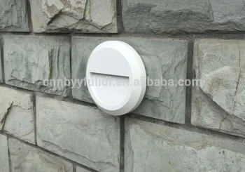 led stair wall light/SAA approval lighting /round plastic cheap outdoor stair light /surface mounted wall light for indoor