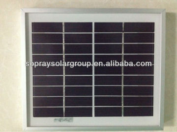 high quality 9v 3w small solar panel with aluminum frame