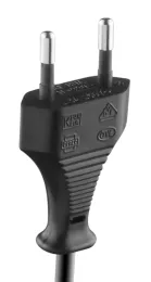 2 Pins power cord Type B Plug