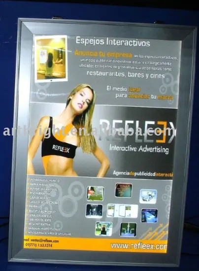 Advertising ultra thin LED light box (with snap frame)