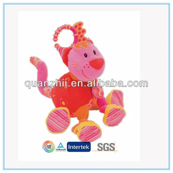 Pink musical baby plush toys