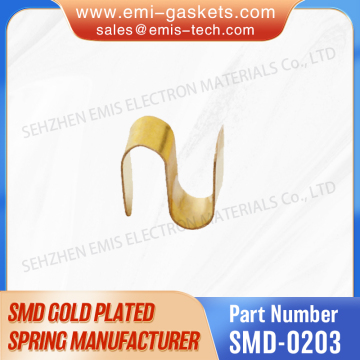 Factory Supply SMD Becu Gold Plated Spring with Good Conductivity and Low Resistance