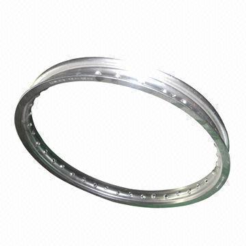 Motorcycle rim, WM type, 19x1.6" size, made of aluminum, silver color, ISO 9001:2008 approved