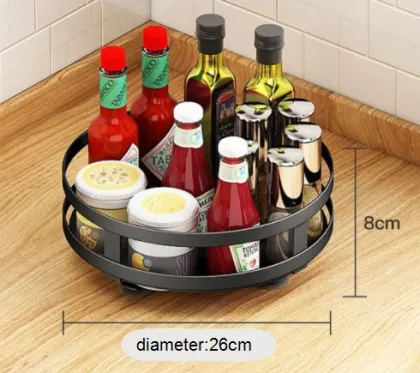 Countertop Corner Rotating Seasoning Storage Rack