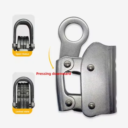 Anti-Fall Self-Locking Device for Rock Climbing - 6KN Alloy Steel Rope Grab