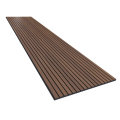 Dark oak acoustic slat wall panel