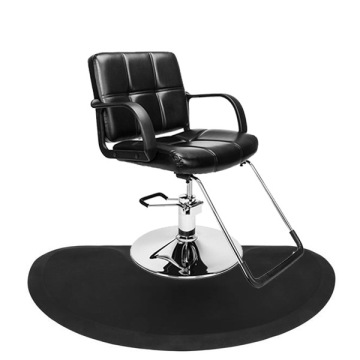 Anti Fatigue Black Silicone Rubber Slip Resistant Chair Mats for Barber Shops