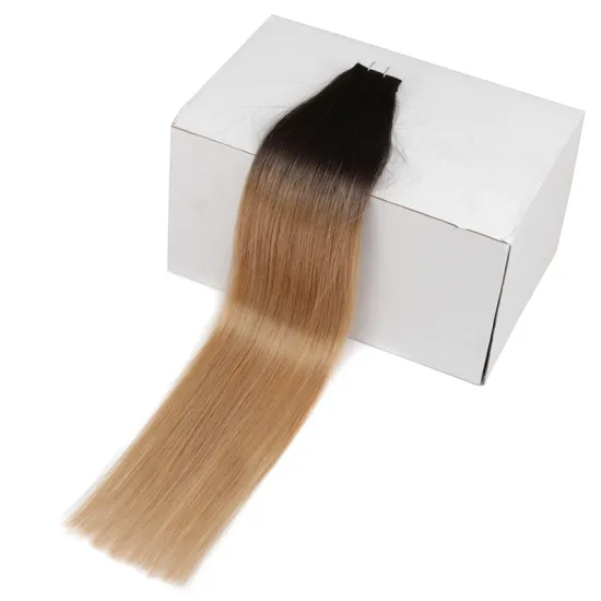 Top Quality Double Drawn Virgin Remy Russian cuticle aligned human hair Tape Hair Extensions