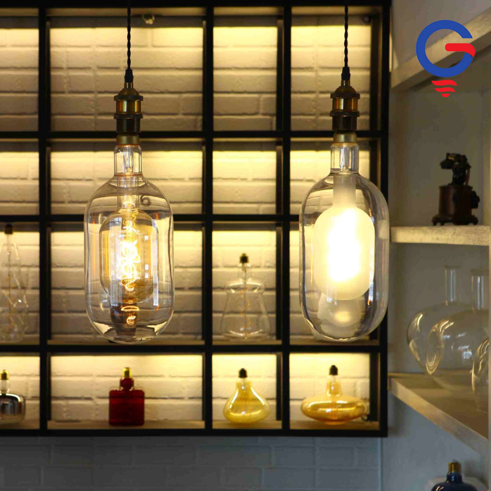 Becuri decorative de iluminat din metal